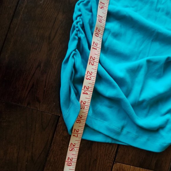 Victoria's Secret Blue Ruched Long Tank Top - Picture 5 of 6